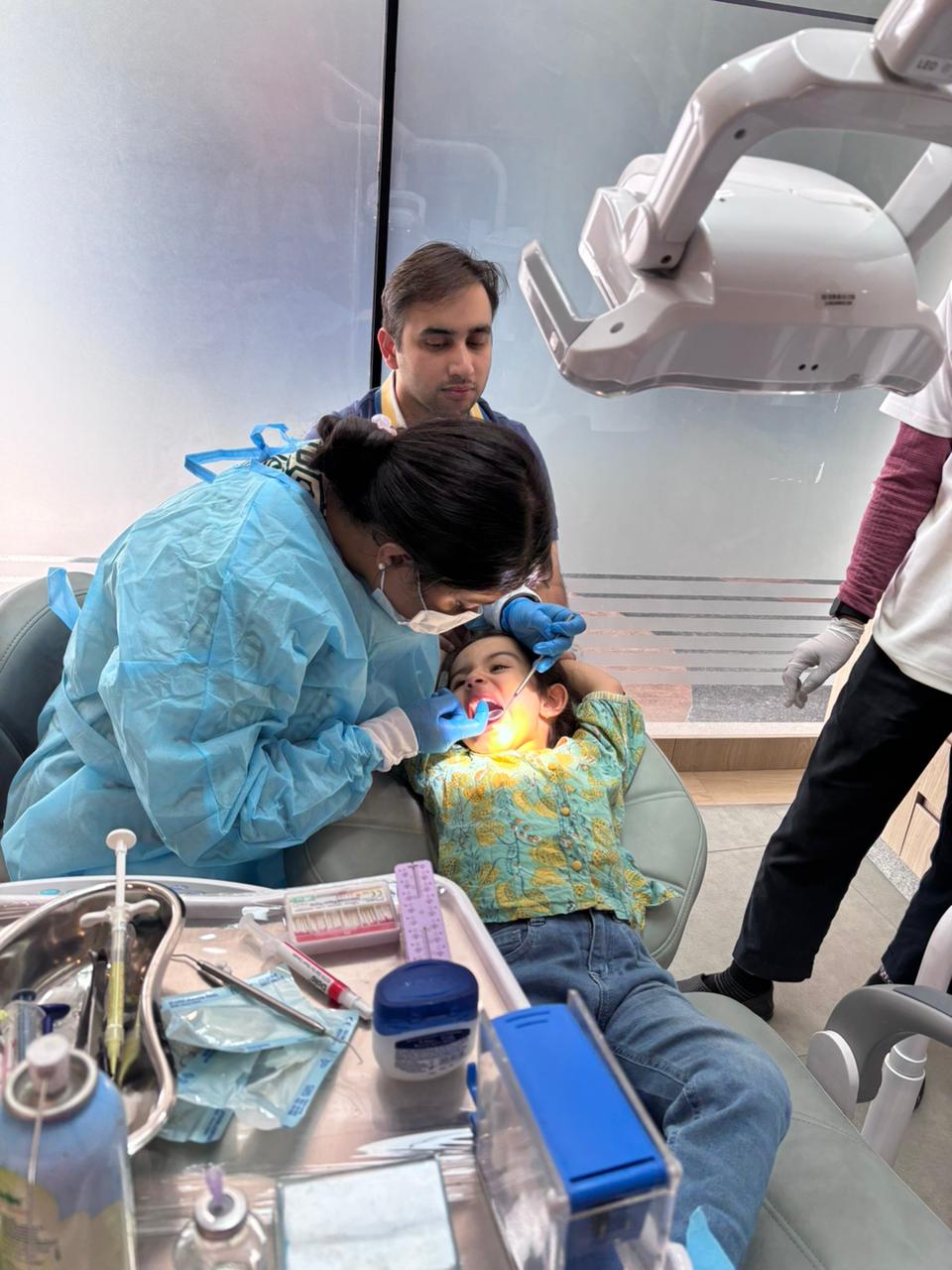 Our dental team at work